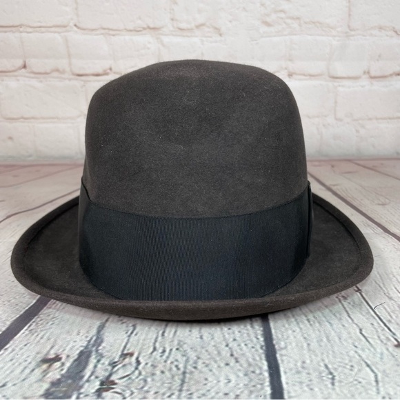 VTG Royal Stetson 60s Fedora Hats Size 7 1/8 Brown Fur Felt Driving Road Hat - Picture 3 of 9